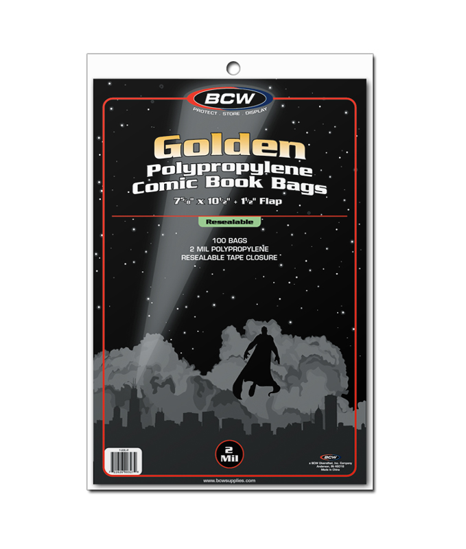 Comic Bags Golden
