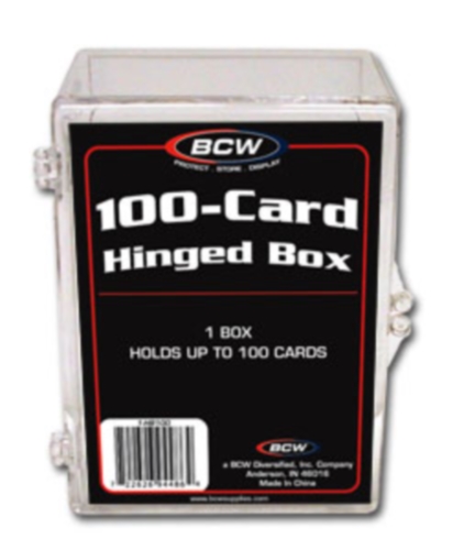 100 Card Hinged Box