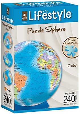 3D Puzzle Sphere: Globe
