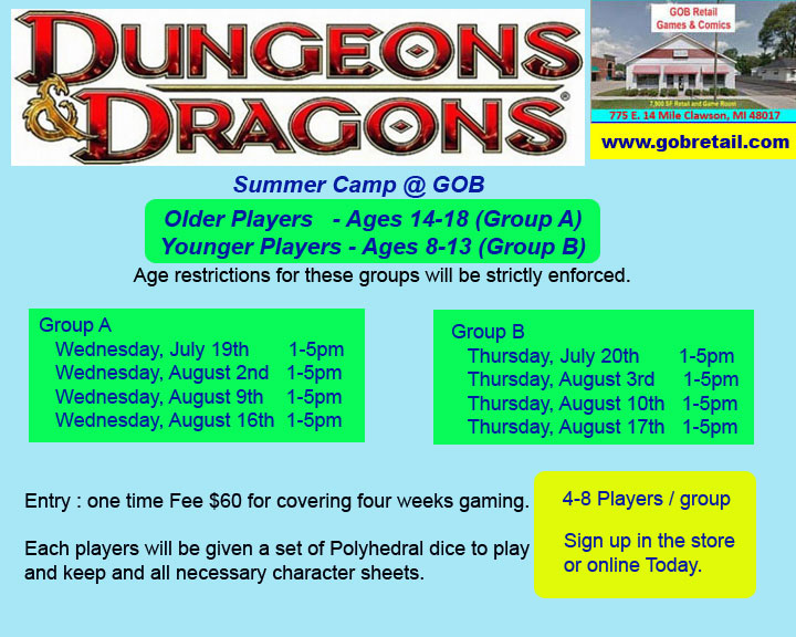 Dungeons and Dragons Summer Camp