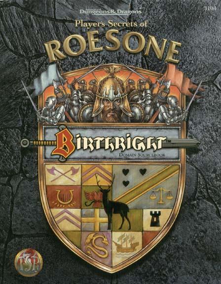 Dungeons and Dragons 2nd ed: Birthright: Players Secrets of Roesone - Used