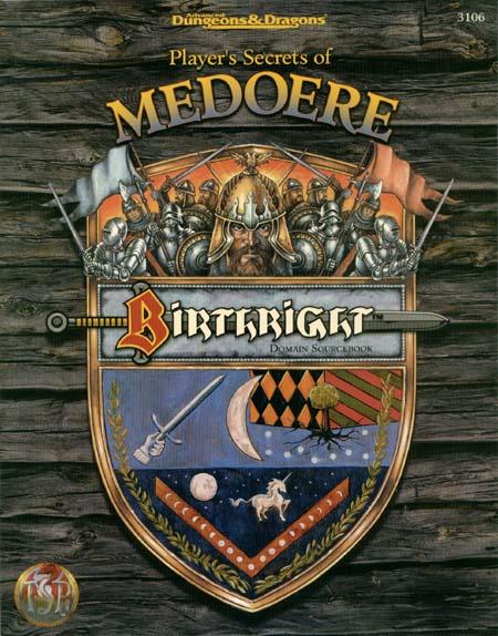 Dungeons and Dragons 2nd ed: Birthright: Players Secrets of Medoere - Used