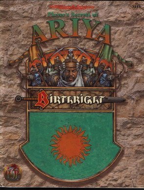 Dungeons and Dragons 2nd ed: Birthright: Players Secrets of Ariya - Used