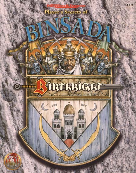 Dungeons and Dragons 2nd ed: Birthright: Players Secrets of Binsada - Used