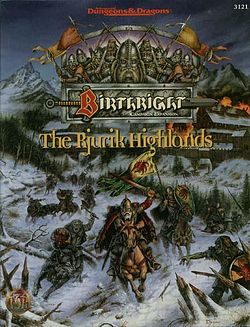 Dungeons and Dragons 2nd ed: Birthright Campaign Expansion: The Rjurik Highlands: Box Set - Used