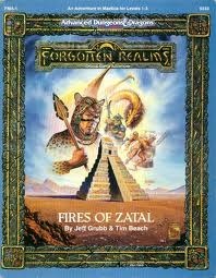 Dungeons and Dragons: 2nd ed: Forgotten Realms: FMA-1 Fires of Zatal - Used