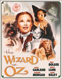 Wizard of OZ Poster Illustrated Tin Sign