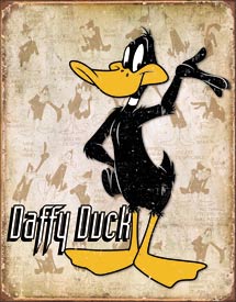 Daffy Duck Tin Sign