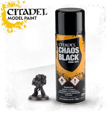Citadel: Chaos Black Spray Paint 62-02