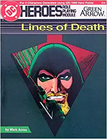 DC Heroes Role Playing: Lines of Death - Used
