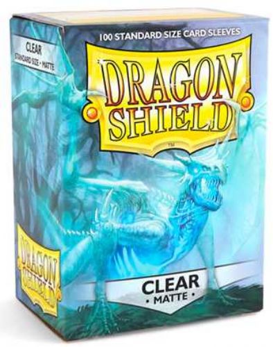 Sleeves: Dragon Shield: Matte Clear: 100 Sleeves