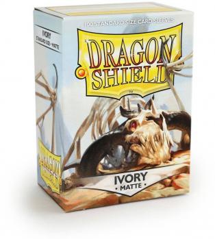 Sleeves: Dragon Shield: Matte Ivory: 100 Sleeves