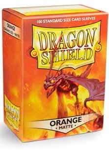 Sleeves: Dragon Shield: Matte Orange: 100 Sleeves