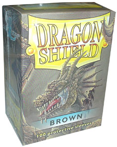Sleeves: Dragon Shield: Brown: 100 Sleeves
