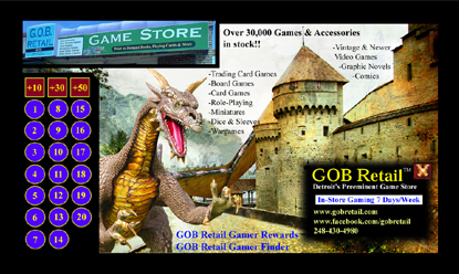 GOB Retail Game Mat