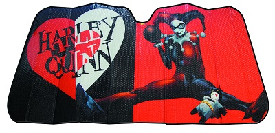 Harley Quinn Heart Accordion Autoshade
