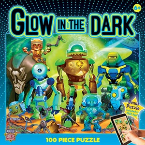 Robots 100 Piece Glow in the Dark Puzzle