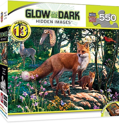 The Woodlands 550pc Glow In The Dark Puzzle