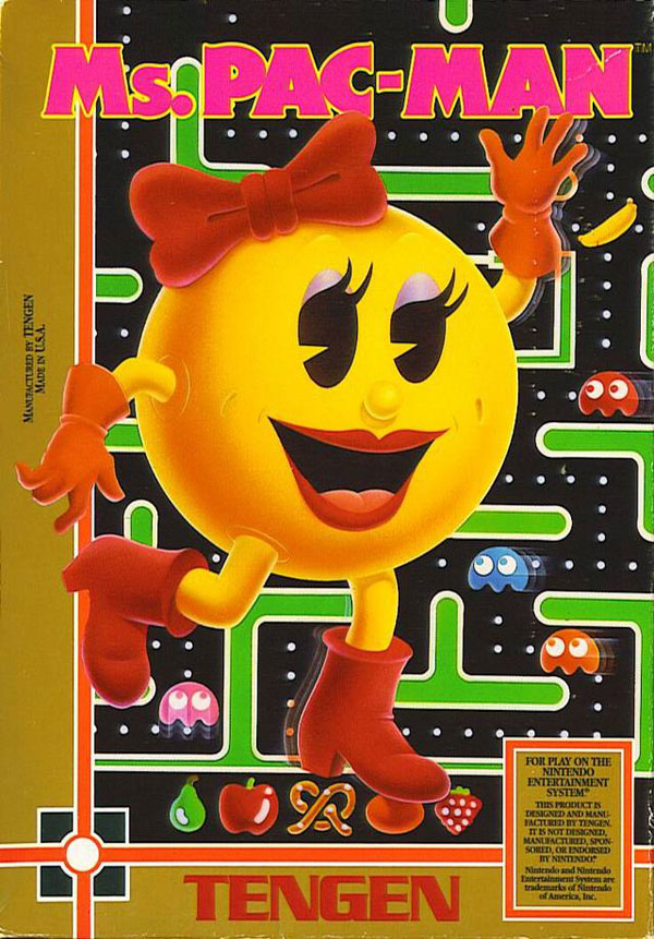 Ms. Pac-Man by Tengen - NES