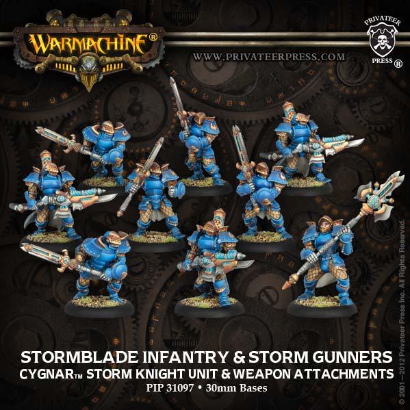 Warmachine: Cygnar: Stormblade Infantry and Storm Gunners: 31097 - Used