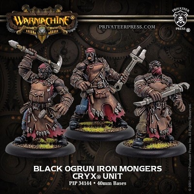 Warmachine: Cryx: Black Ogrun Iron mongers 34144