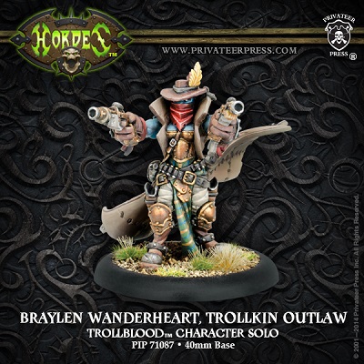 Hordes: Trollbloods: Braylen Wanderheart-Solo: 71087 - Used