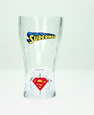 DC Heroes: Superman 3D Rotating Logo Glass