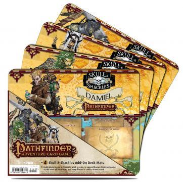Pathfinder Adventure Card Game: 4 Skull and Shackles Add-On Deck Mats