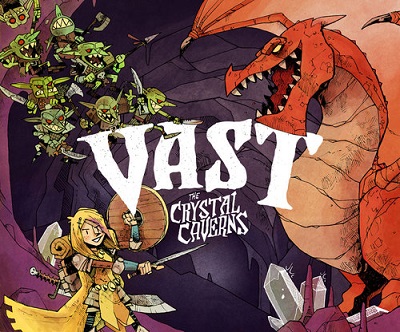 Vast: The Crystal Caverns Board Game - USED - By Seller No: 14789 James Melby