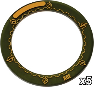 Warmachine: Area of Effect Ring Markers - 3 inch: 91079