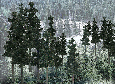 Ready Made Trees: Pine Trees Conifer Colors (2 in): TR1580