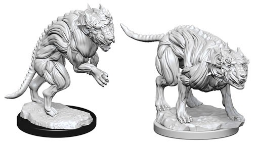 Pathfinder Deep Cuts Unpainted Minis: Hell Hounds