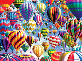 Vivid: Hot Air Balloons - Worlds Most Difficult Puzzle (1000 Pieces)