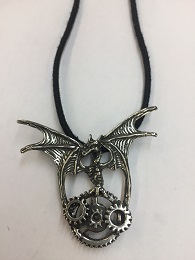 Dragon with Gears Necklace