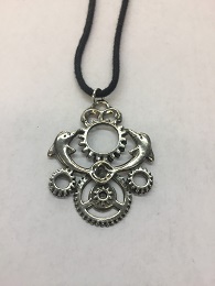 Dolphins and Gears Necklace