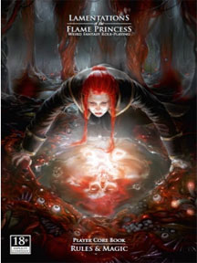 Lamentations of the Flame Princess Player Core Book: Rules and Magic - Used