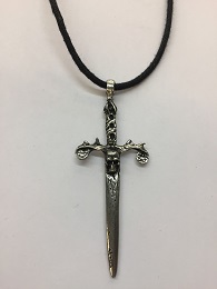 Sword with Skull Necklace