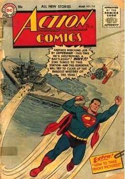 Action Comics (1938 Series) no. 214 - Used