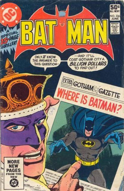 Batman (1940) no. 336 - Used