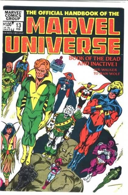 Official Handbook of the Marvel Universe (1982) no. 13 - Used