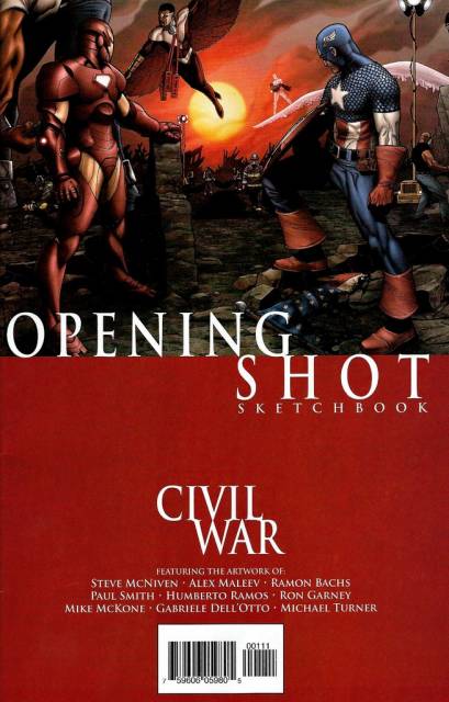 Civil War (2006) Opening Shot Sketchbook - Used
