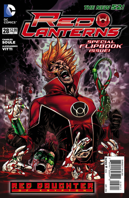 Red Lanterns (2011) no. 28 - Used (Flip side of Green Lantern no. 28)