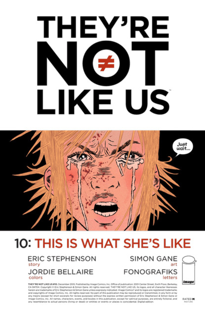 They're Not Like Us (2015) no. 10 - Used