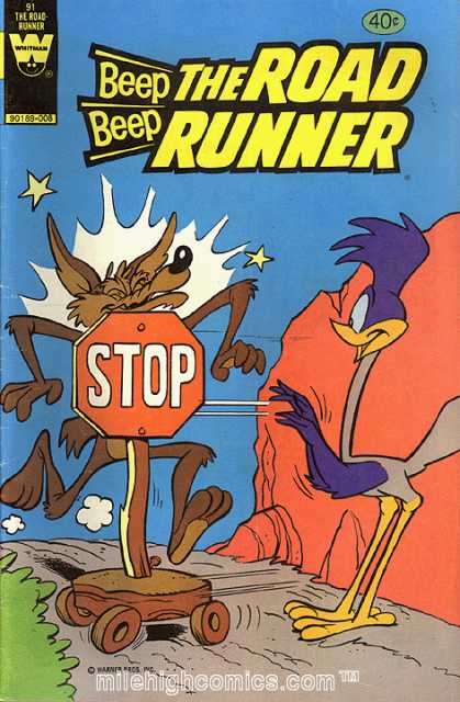 Beep Beep the Road Runner (1966 Goldkey/Whitman) no. 91 - Used