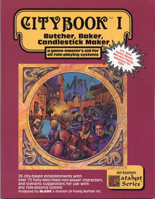 CityBook I Butcher Baker Candlestick Maker: A game-masters aid for all role-playing systems - USED