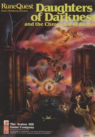 Runequest RPG: Daughters of Darkness and the Chronicles of Santon - Used