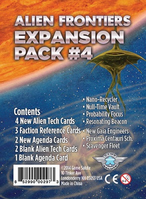 Alien Frontiers: Expansion Pack 4