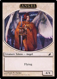Angel Token with Flying - White - 4/4