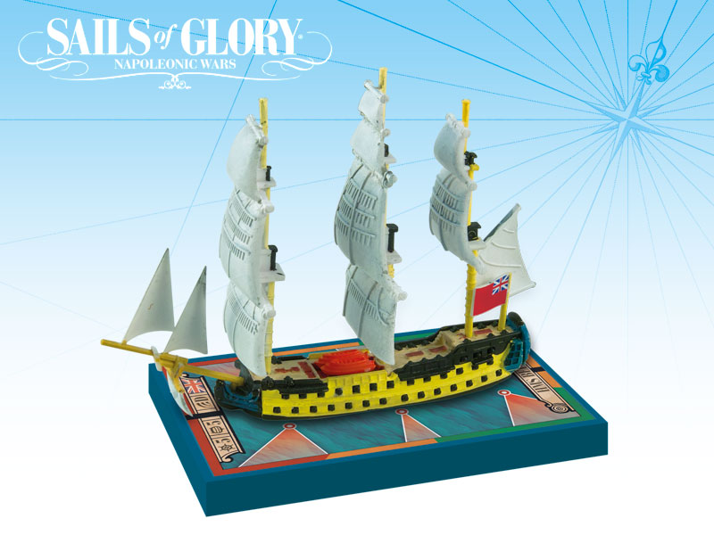 Sails of Glory: Bellona/ Elizabeth Class Ship Pack: HMS Bellona 1760