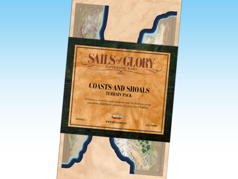 Sails of Glory; Coasts and Shoals Terrain Pack